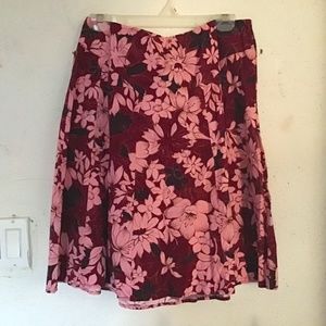 Apt 9 Floral Print Skirt Size 10